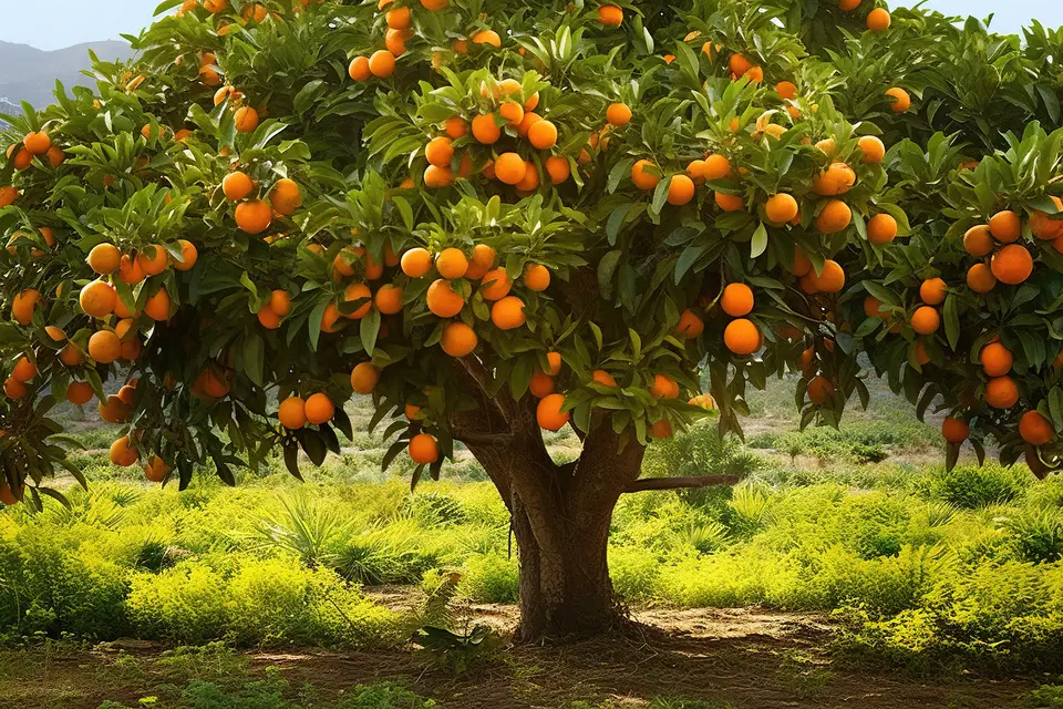 pngtree orange tree ripe with oranges oranges for sale stock photo image 13013314 - تفسير الاحلام